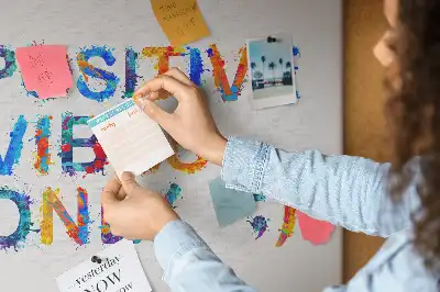 Bilder-Korktafel Positives Zitat