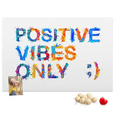 Bilder-Korktafel Positives Zitat