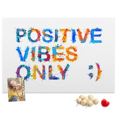 Bilder-Korktafel Positives Zitat