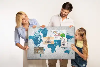 Kork Pinnwand Großformatige Globuskarte