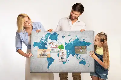 Kork Pinnwand Großformatige Globuskarte
