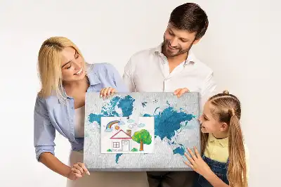 Kork Pinnwand Großformatige Globuskarte