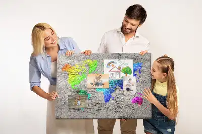 Bilder-Korktafel Universelle Weltkarte