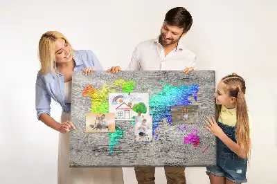 Bilder-Korktafel Universelle Weltkarte