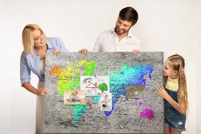 Bilder-Korktafel Universelle Weltkarte