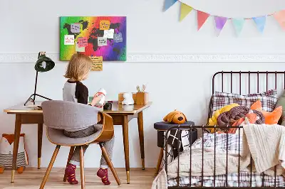 Bedruckte Korkplatte Weltkarte fürs Büro