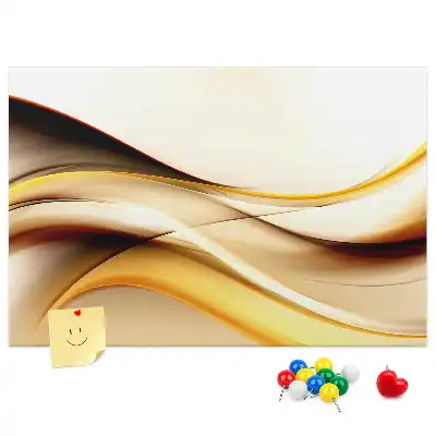 Kork Pinnwand Abstraktion Welle