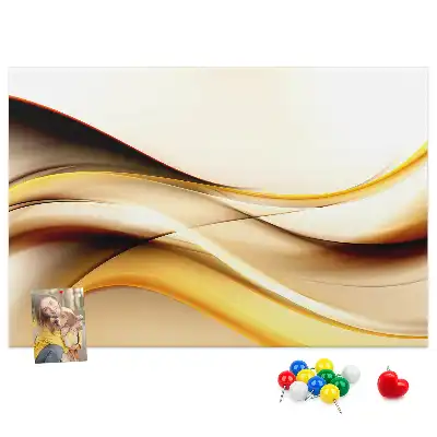 Kork Pinnwand Abstraktion Welle