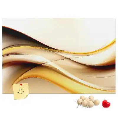 Kork Pinnwand Abstraktion Welle