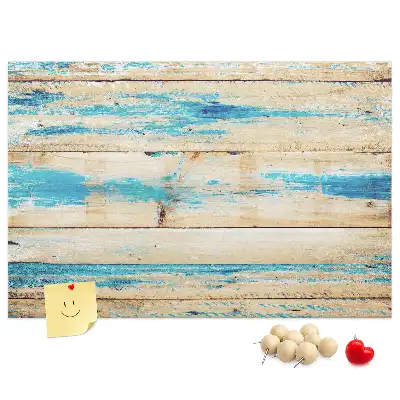 Korktafel mit Motiv Zerkratztes Holz