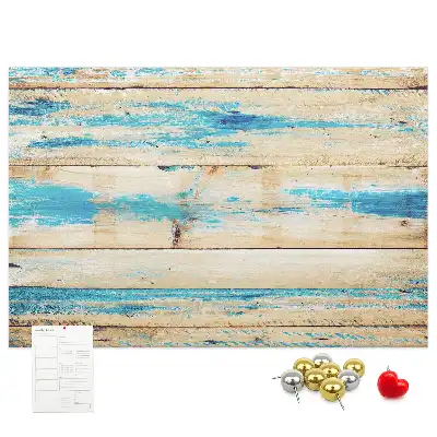 Korktafel mit Motiv Zerkratztes Holz