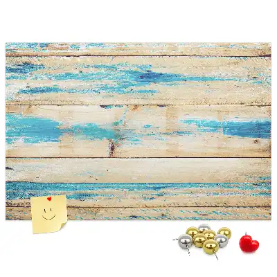 Korktafel mit Motiv Zerkratztes Holz