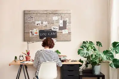 Korktafel mit Schriftzug Du schaffst das