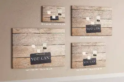 Korktafel mit Schriftzug Du schaffst das