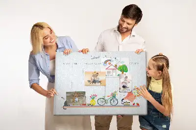 Bilder-Korktafel Wochenkalender für die Wand