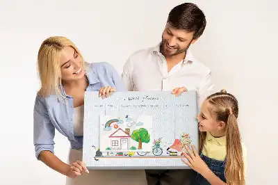 Bilder-Korktafel Wochenkalender für die Wand