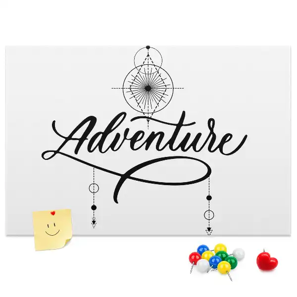 Bedruckte Korkplatte Reisemotiv adventure