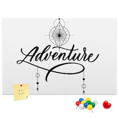 Bedruckte Korkplatte Reisemotiv adventure