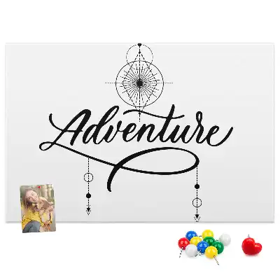 Bedruckte Korkplatte Reisemotiv adventure