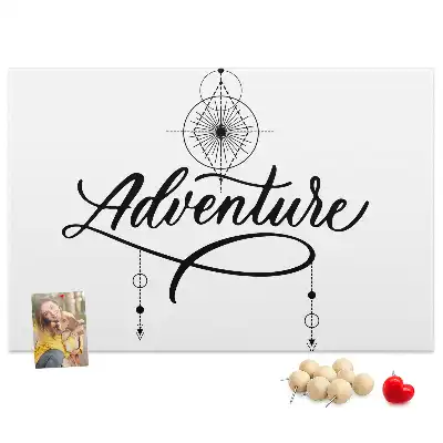 Bedruckte Korkplatte Reisemotiv adventure