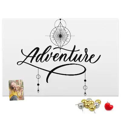 Bedruckte Korkplatte Reisemotiv adventure