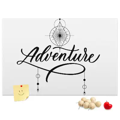 Bedruckte Korkplatte Reisemotiv adventure