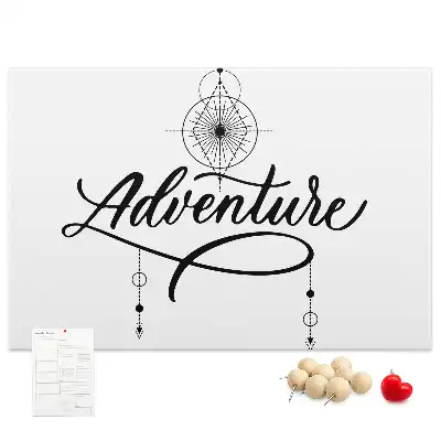Bedruckte Korkplatte Reisemotiv adventure