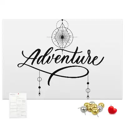 Bedruckte Korkplatte Reisemotiv adventure