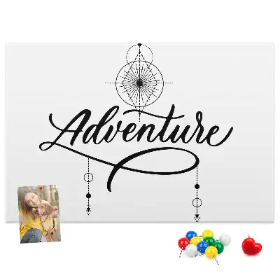 Bedruckte Korkplatte Reisemotiv adventure
