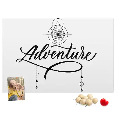 Bedruckte Korkplatte Reisemotiv adventure