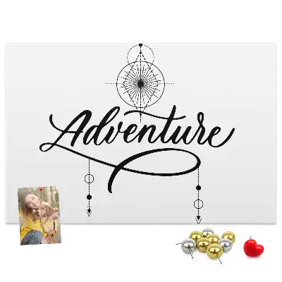 Bedruckte Korkplatte Reisemotiv adventure