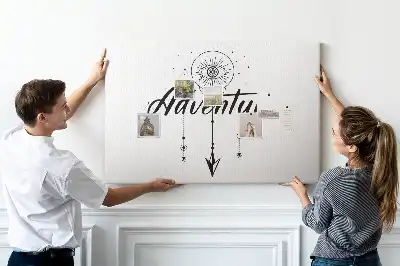 Bilder-Korktafel Ruf des Abenteuers Motto