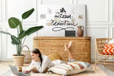 Bilder-Korktafel Motivationsspruch