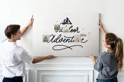 Bilder-Korktafel Motivationsspruch