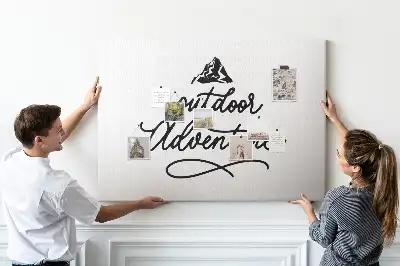 Bilder-Korktafel Motivationsspruch
