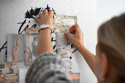 Bedruckte Korkplatte Motivierender Gedanke für jeden Tag