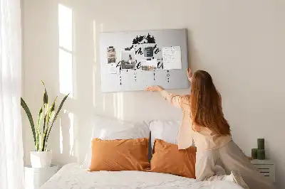 Bedruckte Korkplatte Motivierender Gedanke für jeden Tag