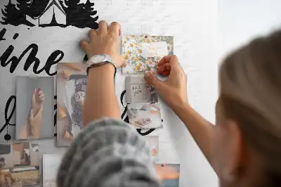 Bedruckte Korkplatte Motivierender Gedanke für jeden Tag
