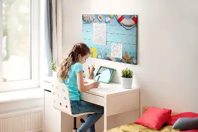 Bedruckte Korkplatte mit maritimen Motiven