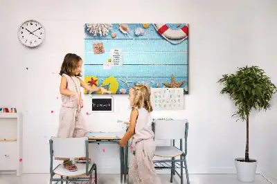 Bedruckte Korkplatte mit maritimen Motiven
