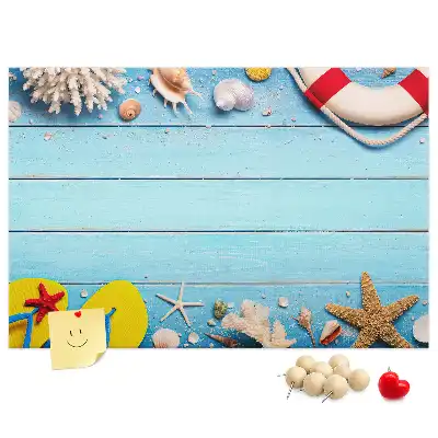 Bedruckte Korkplatte mit maritimen Motiven