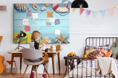 Bedruckte Korkplatte mit maritimen Motiven