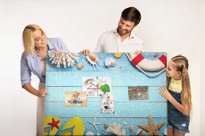 Bedruckte Korkplatte mit maritimen Motiven