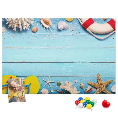 Bedruckte Korkplatte mit maritimen Motiven