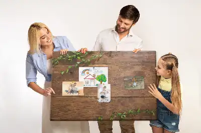 Korktafel im rustikalen Holzdesign