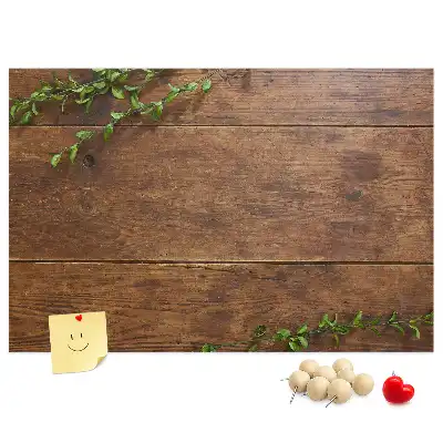 Korktafel im rustikalen Holzdesign