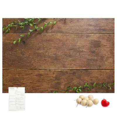 Korktafel im rustikalen Holzdesign