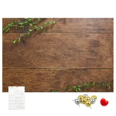 Korktafel im rustikalen Holzdesign