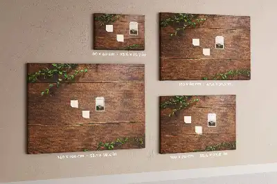 Korktafel im rustikalen Holzdesign