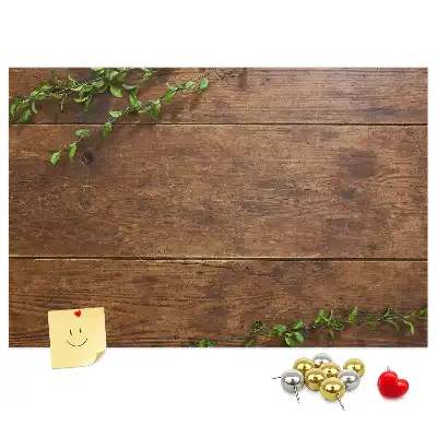 Korktafel im rustikalen Holzdesign